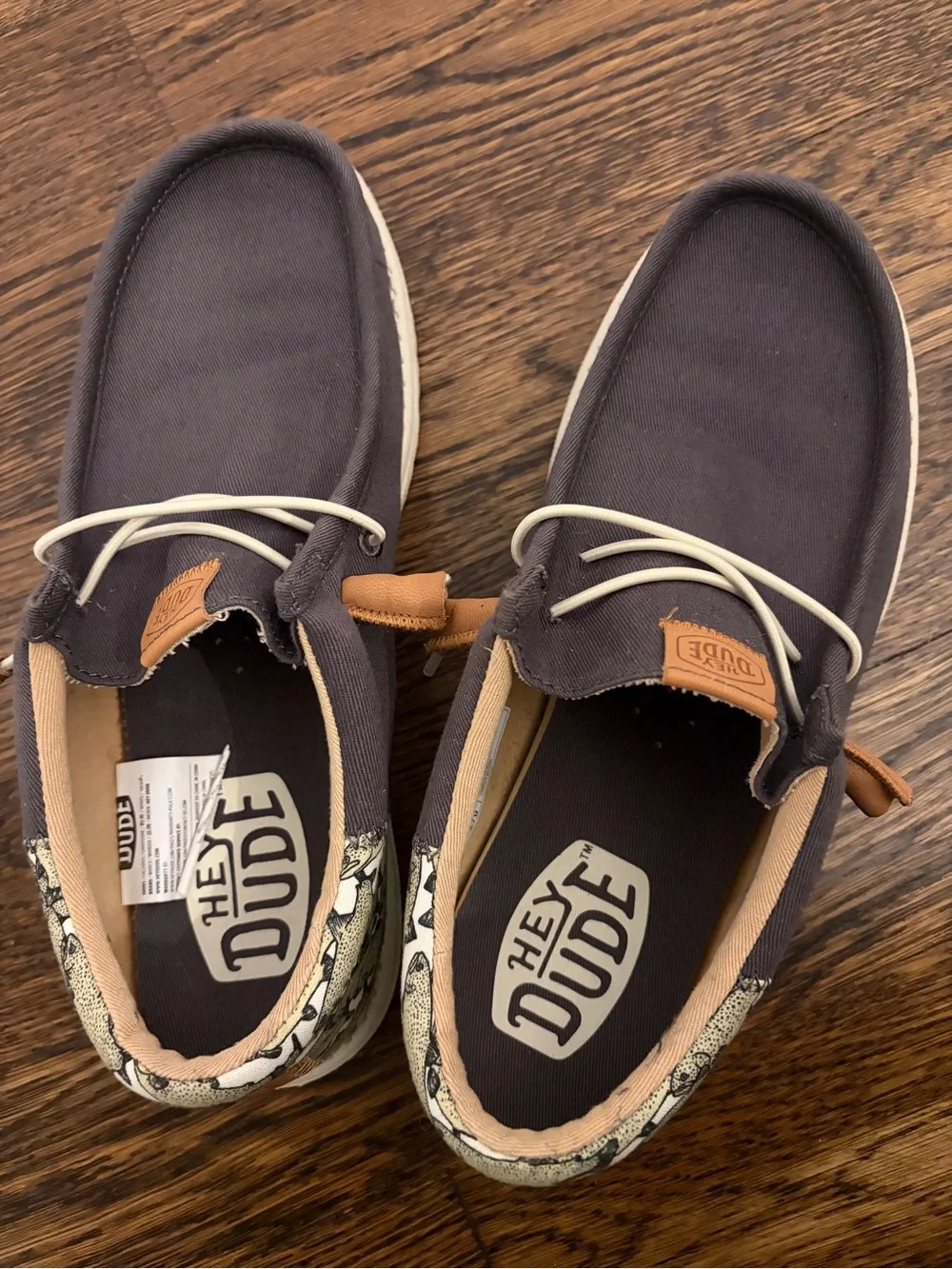 Hey Dude Wally Funk Fish Camo Loafers Men’s Size 9